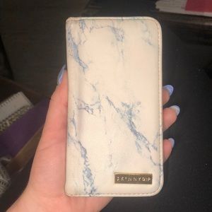 Skinny dip iPhone 6 marble phone wallet